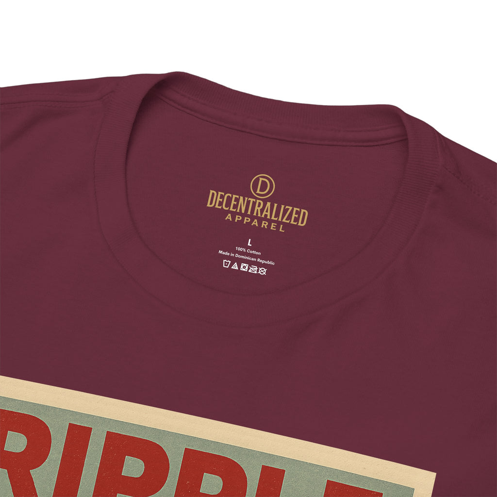 Ripple Effect Tee — Vintage Wave XRP Crypto Graphic T-Shirt