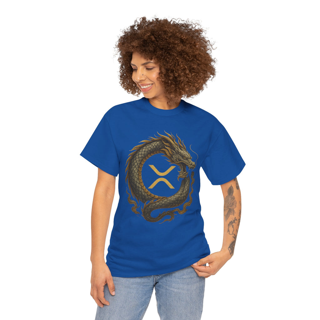 Dragon XRP Logo T-Shirt — Crypto XRP Circle Dragon Graphic Tee