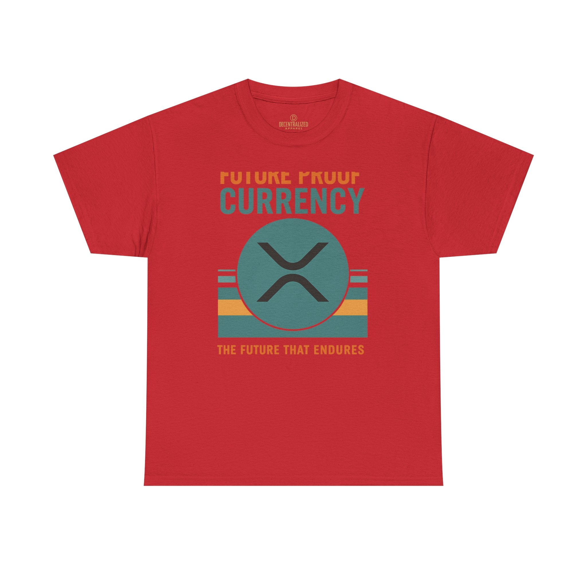 RIPPLE XRP 'Future Proof Currency' Graphic Tee — Crypto Retro Logo Shirt