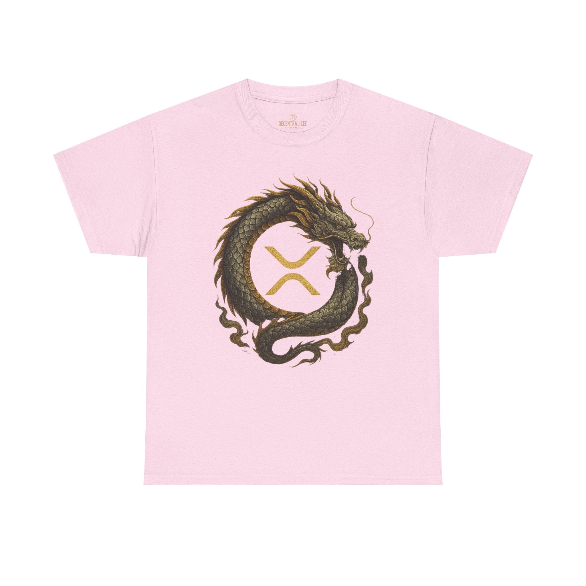Dragon XRP Logo T-Shirt — Crypto XRP Circle Dragon Graphic Tee
