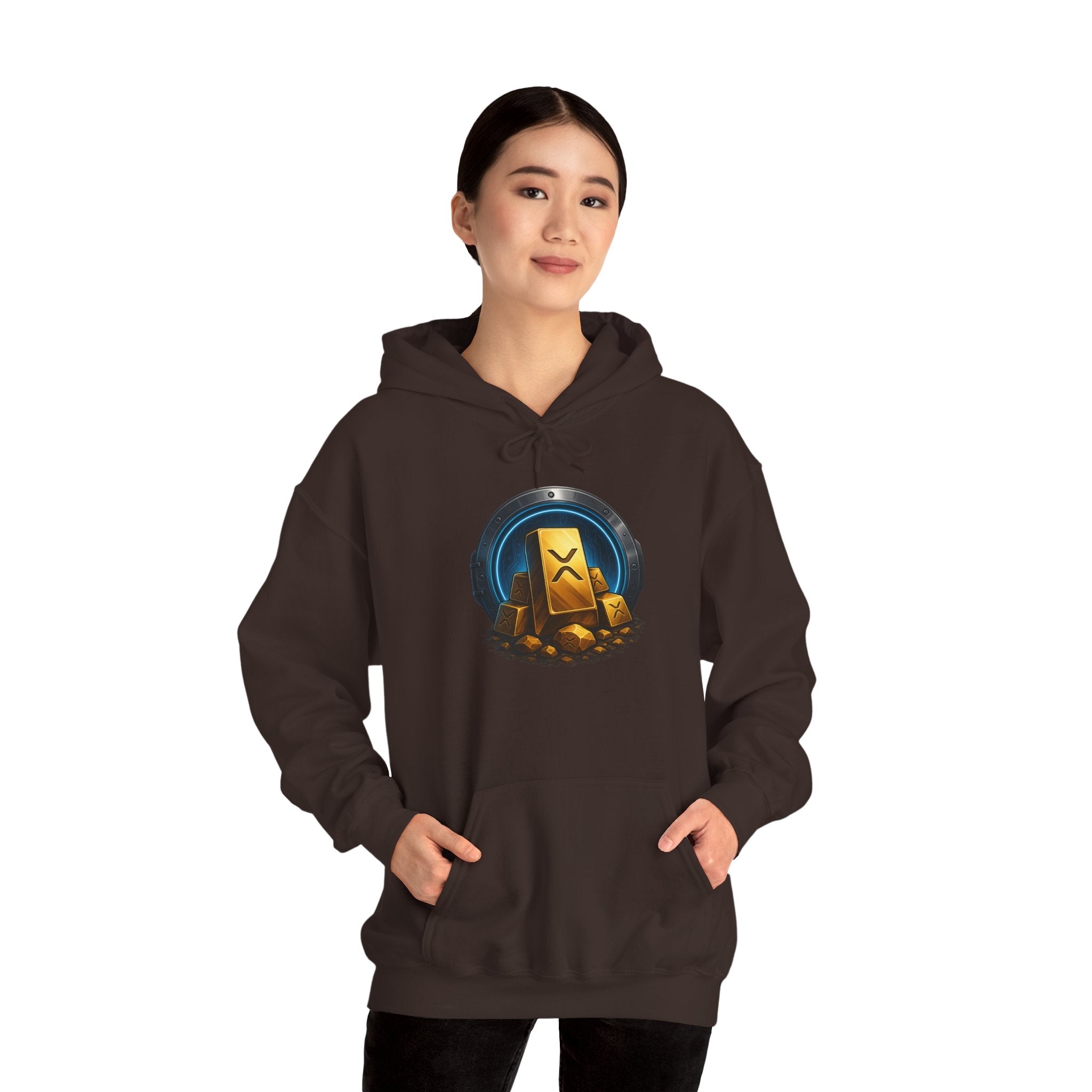 Gaming Treasure Hoodie — Gold Loot Chest Emblem