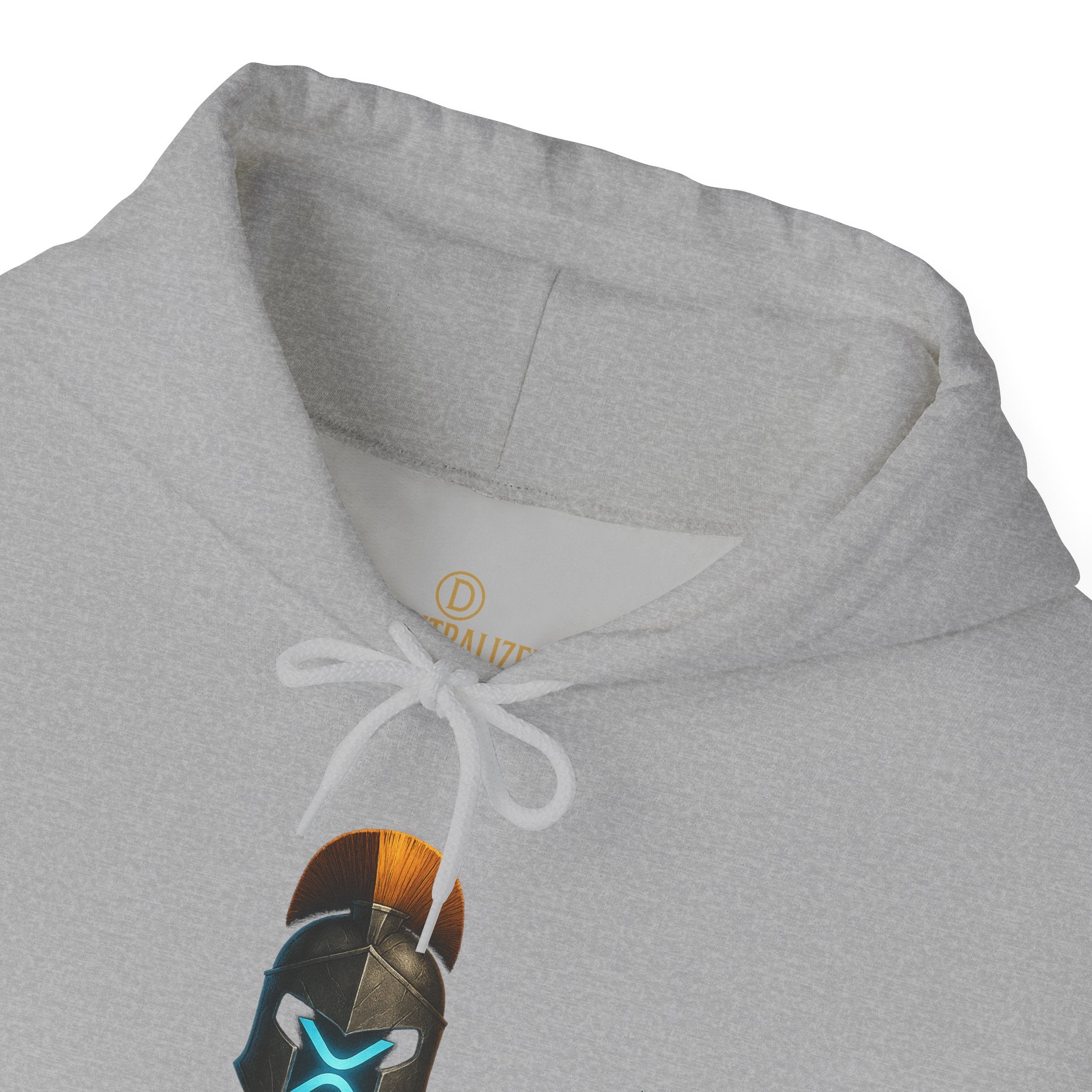 Built Different Hoodie — Futuristic Spartan Helmet Graphic Pullover