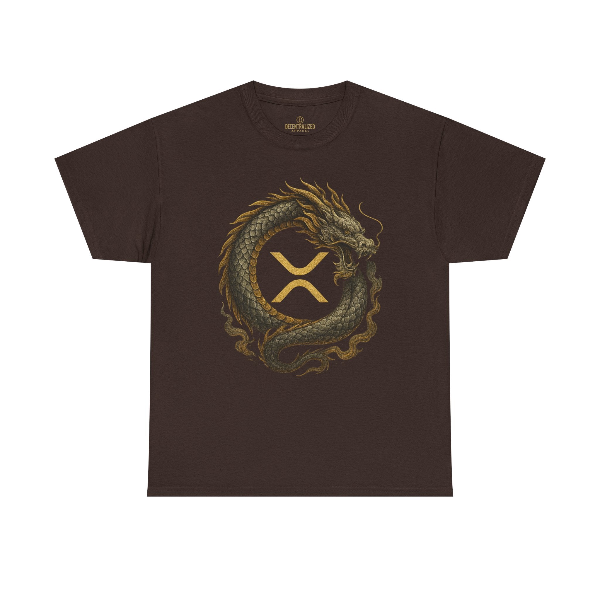 Dragon XRP Logo T-Shirt — Crypto XRP Circle Dragon Graphic Tee