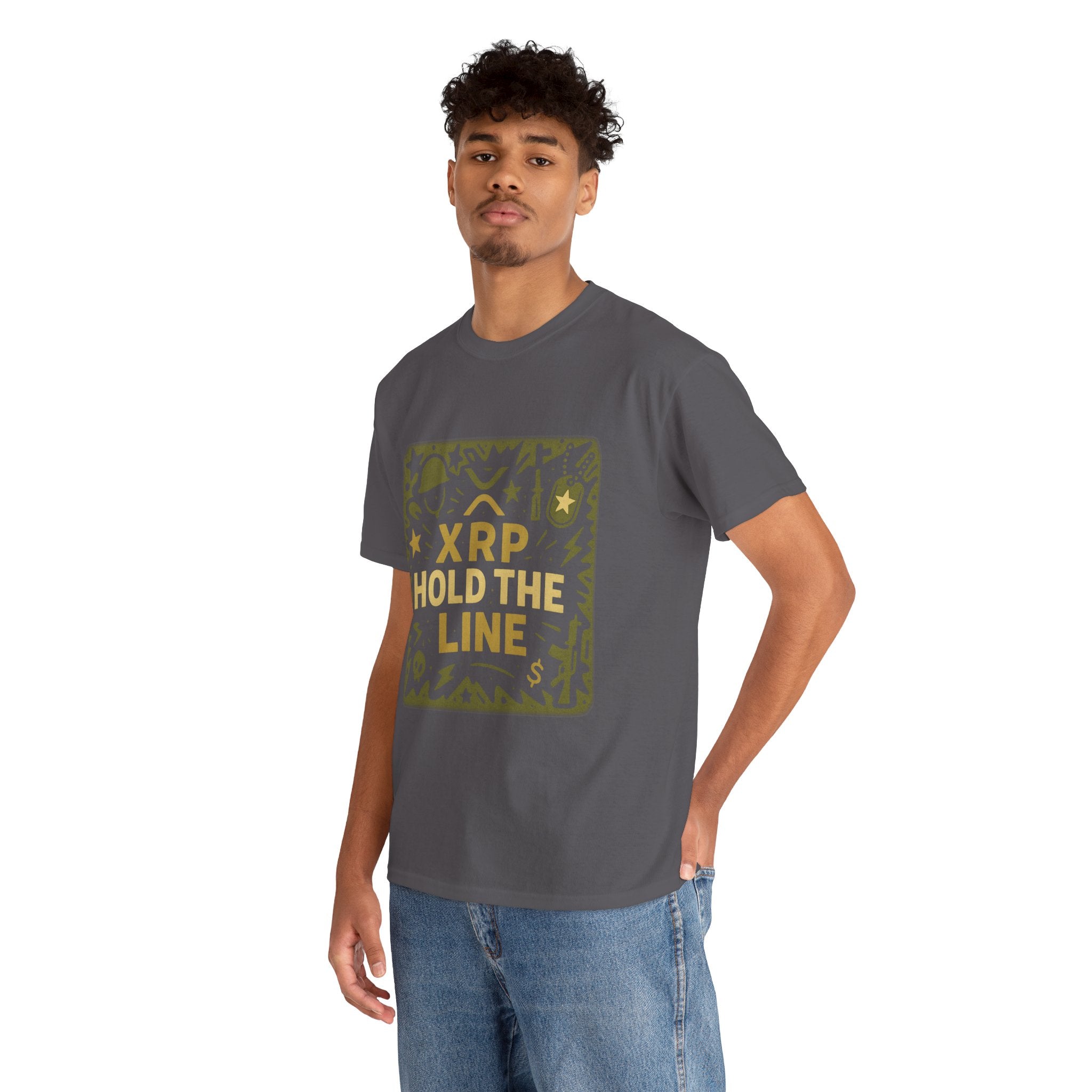 T-Shirt — XRP Hold The Line Crypto Graphic Tee