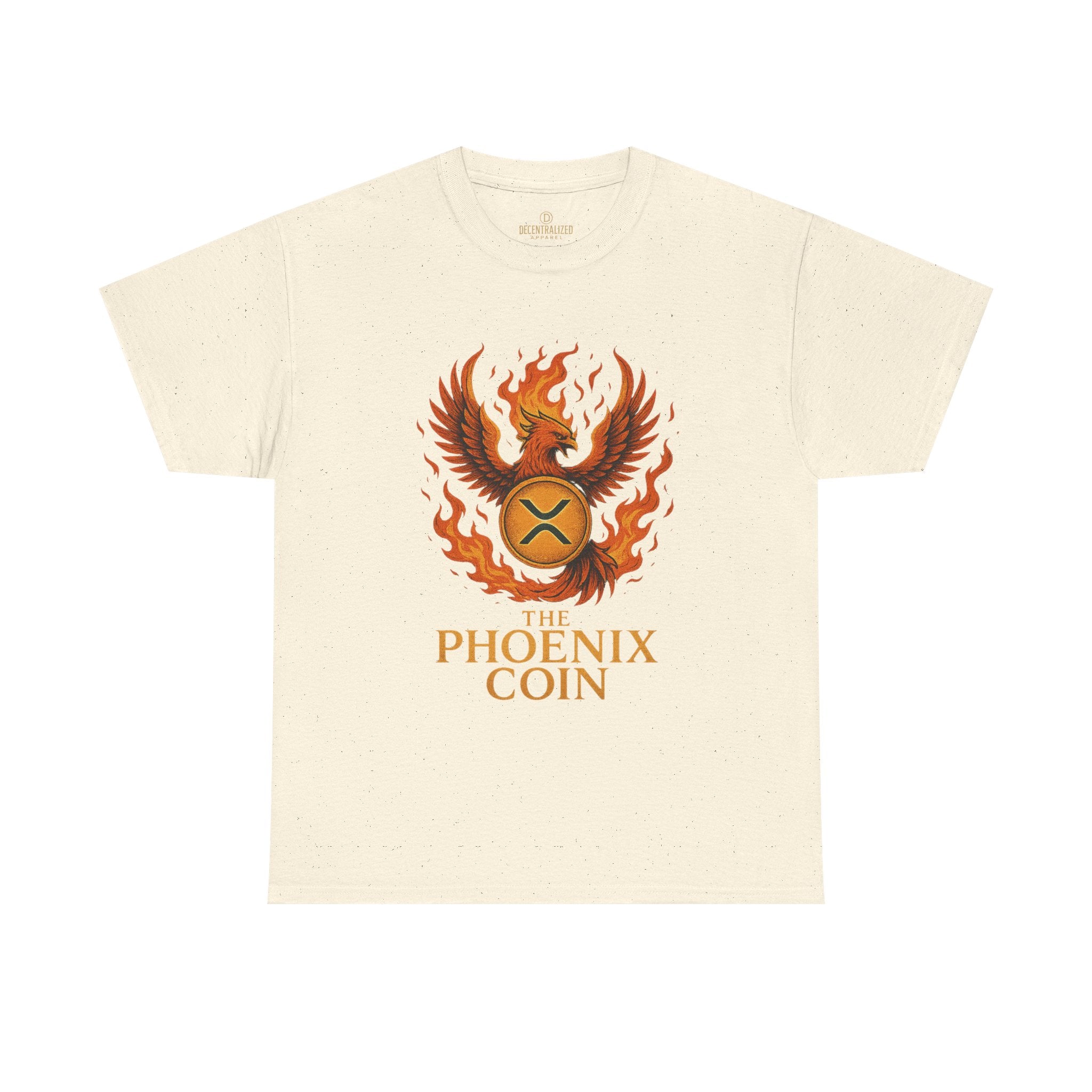 Phoenix Coin T‑Shirt — Fiery Phoenix Crypto Logo Tee