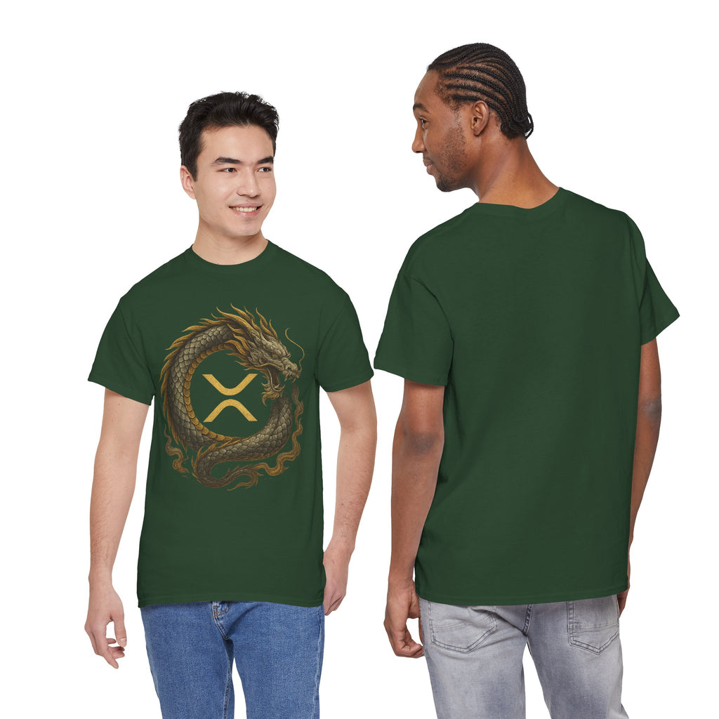 Dragon XRP Logo T-Shirt — Crypto XRP Circle Dragon Graphic Tee