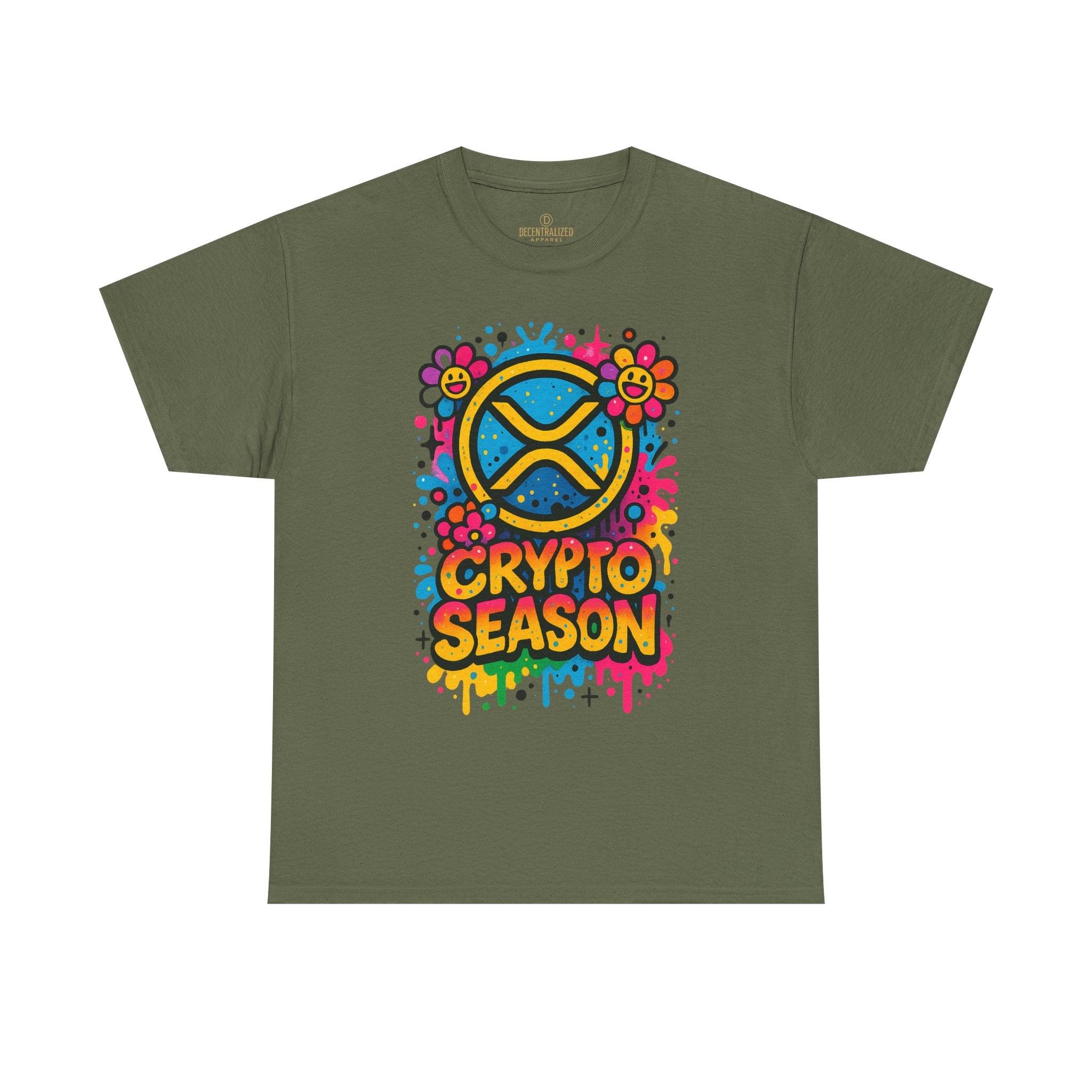 Crypto Season T-Shirt — Colorful Ripple XRP Logo Tee
