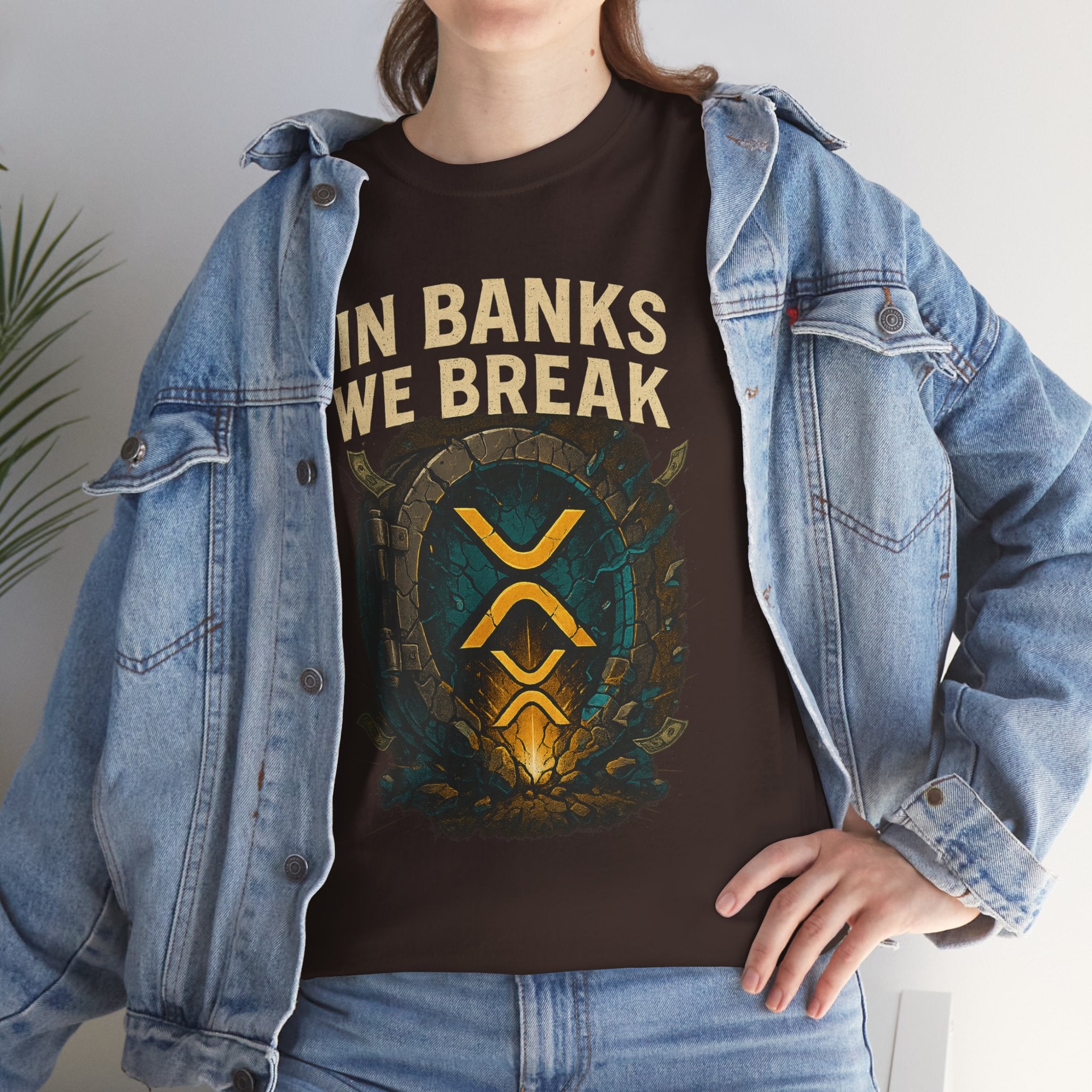 In Banks We Break XRP Crypto Graphic Tee