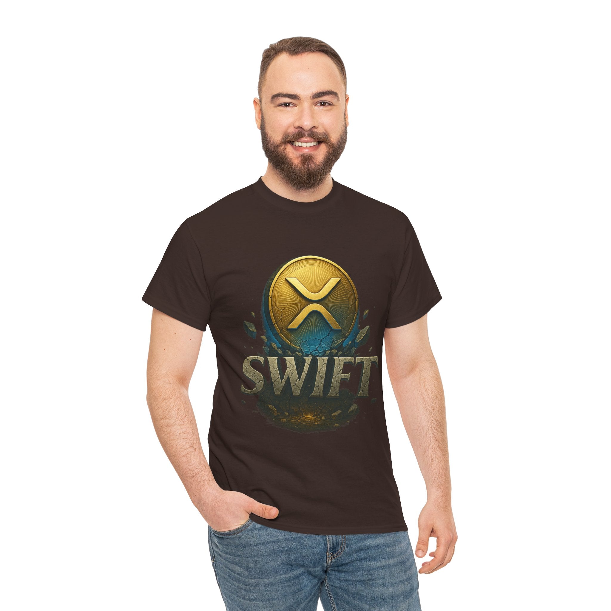 XRP Swift Cryptocurrency T‑Shirt — Ripple Coin Logo Graphic Tee