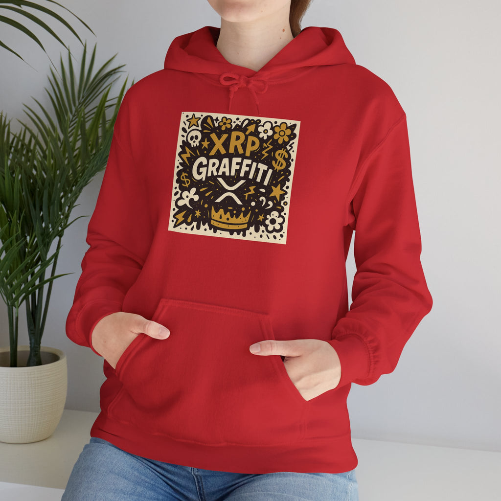 XRP Graffiti Hoodie – Street Art Crypto Sweatshirt