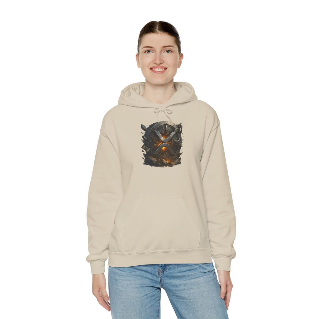 Viking Shield & Helmet Hoodie — Norse Warrior Graphic Sweatshirt