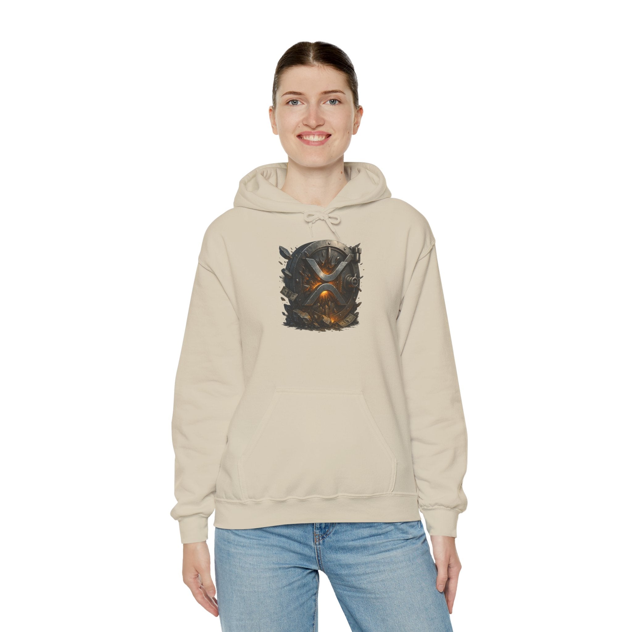 Viking Shield & Helmet Hoodie — Norse Warrior Graphic Sweatshirt