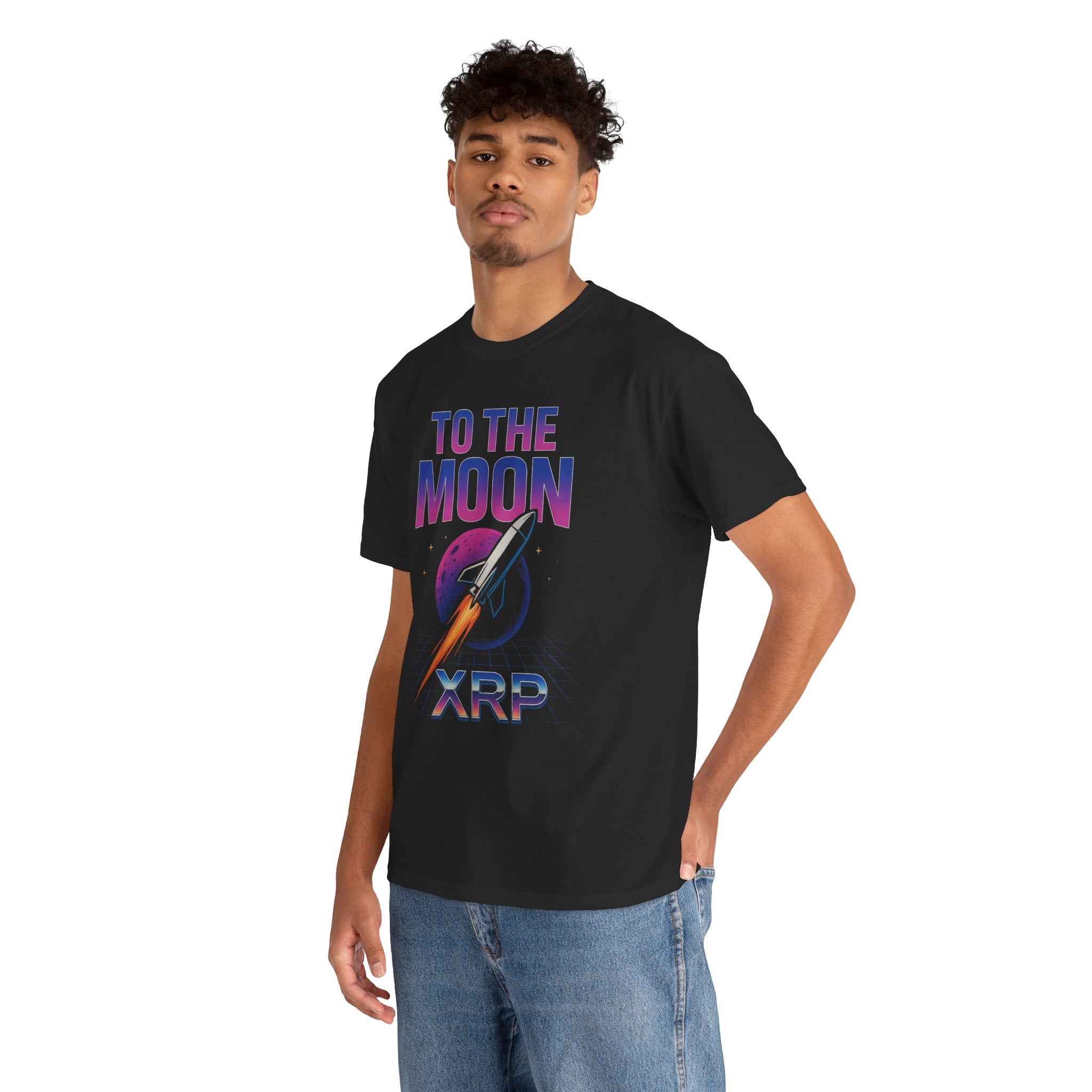 XRP 'To The Moon' T-Shirt — Crypto Investor Rocket Tee