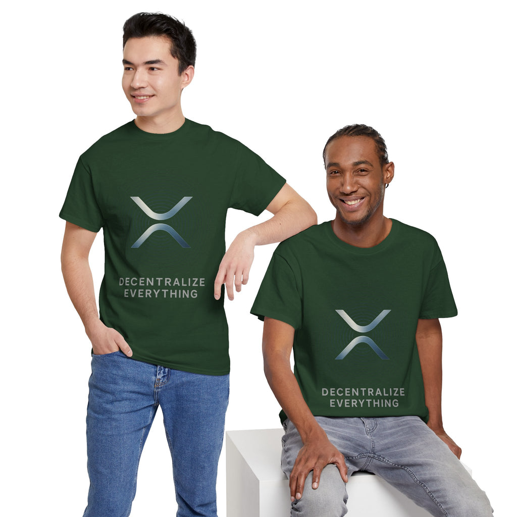 XRP 'Decentralize Everything' Tee - Crypto Logo T-Shirt