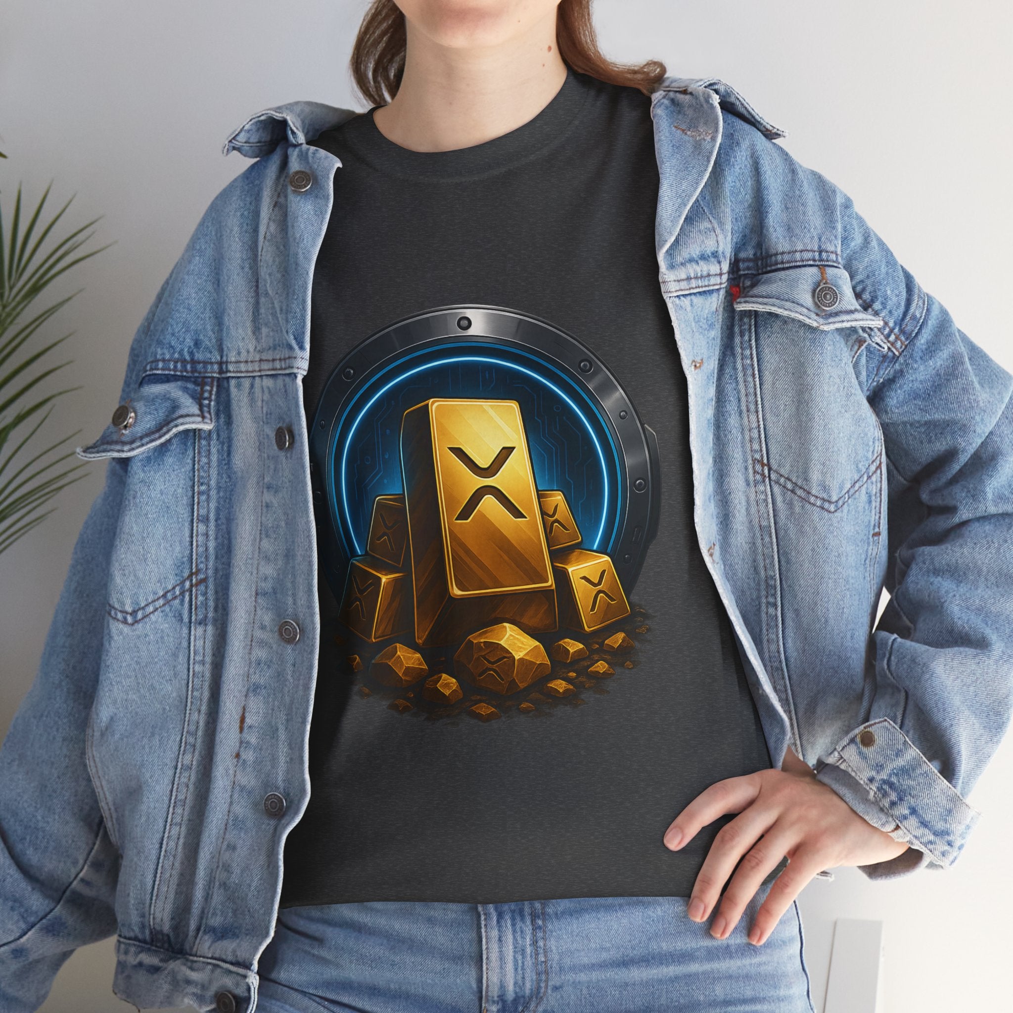 Crypto Gold Bars T-Shirt — Ripple (XRP) Stack Graphic Tee