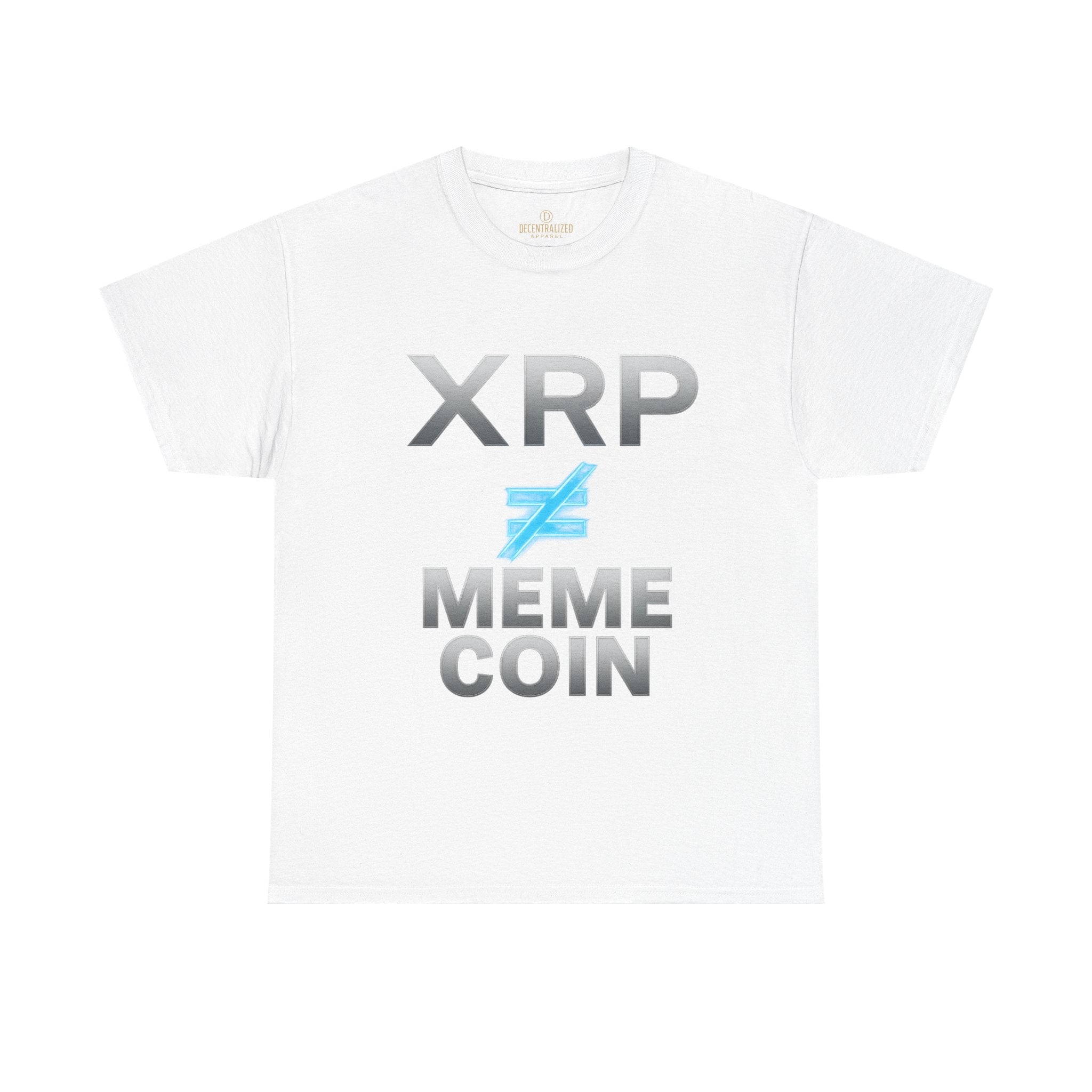 XRP ≠ Meme Coin T-Shirt — Crypto Investor Statement Tee