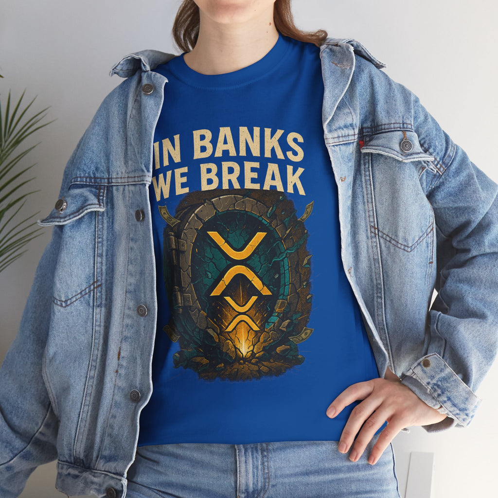In Banks We Break XRP Crypto Graphic Tee