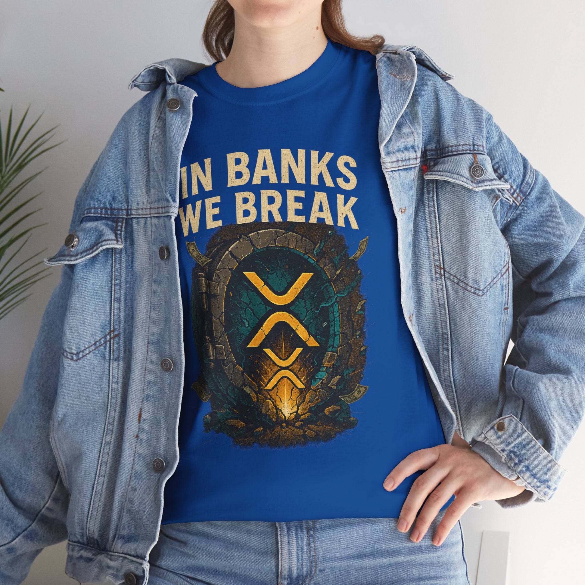 In Banks We Break XRP Crypto Graphic Tee