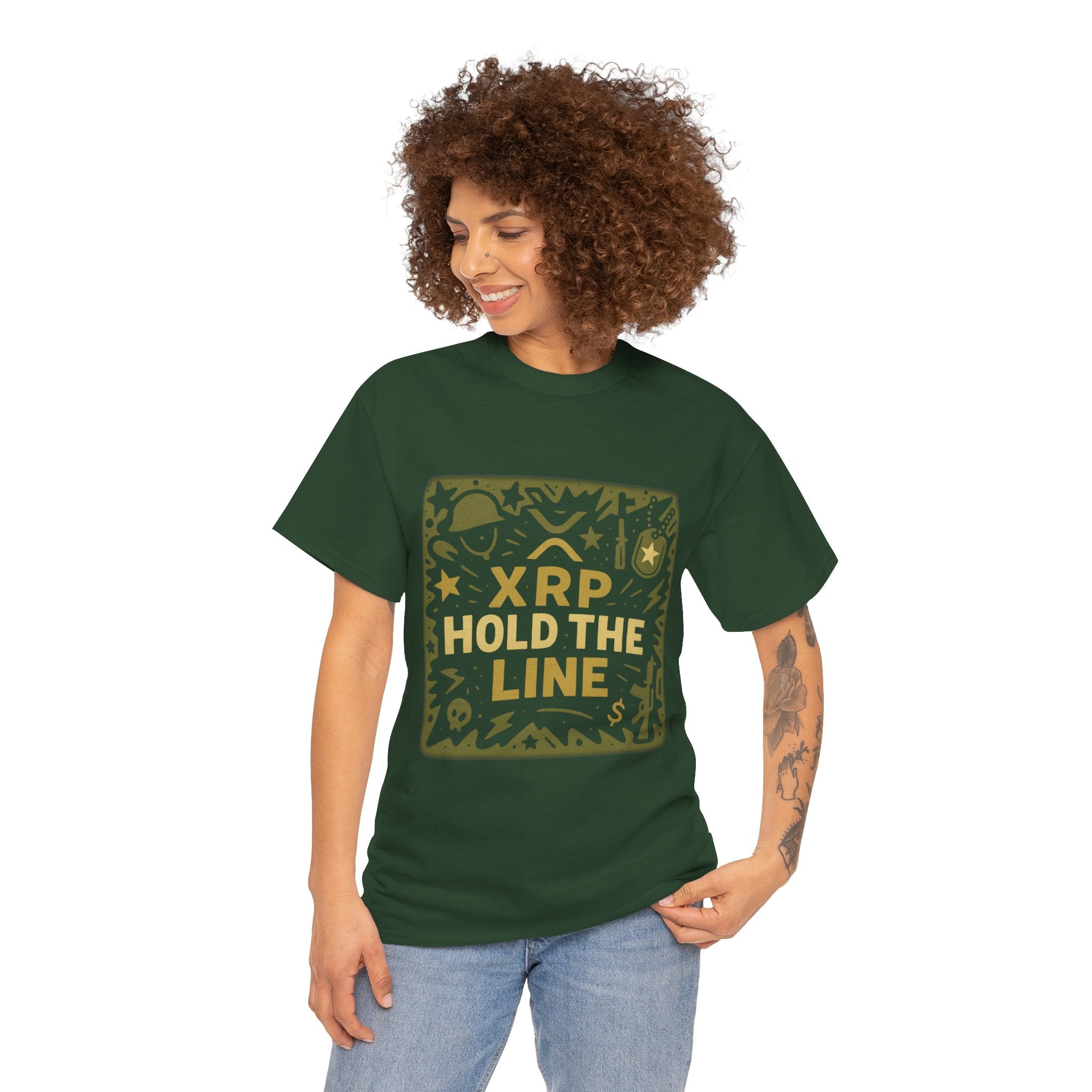 T-Shirt — XRP Hold The Line Crypto Graphic Tee