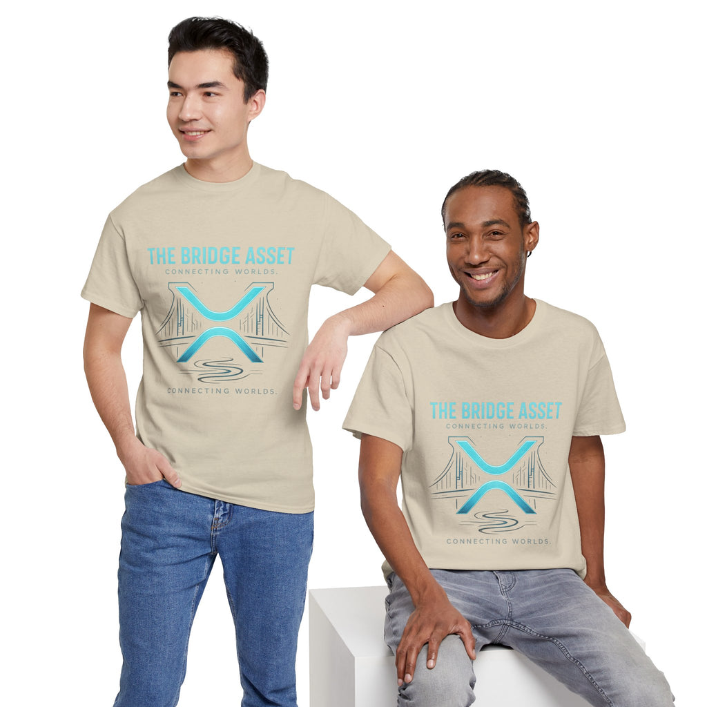 The Bridge Asset Tee – 'Connecting Worlds' Crypto Ripple X Logo T-Shirt