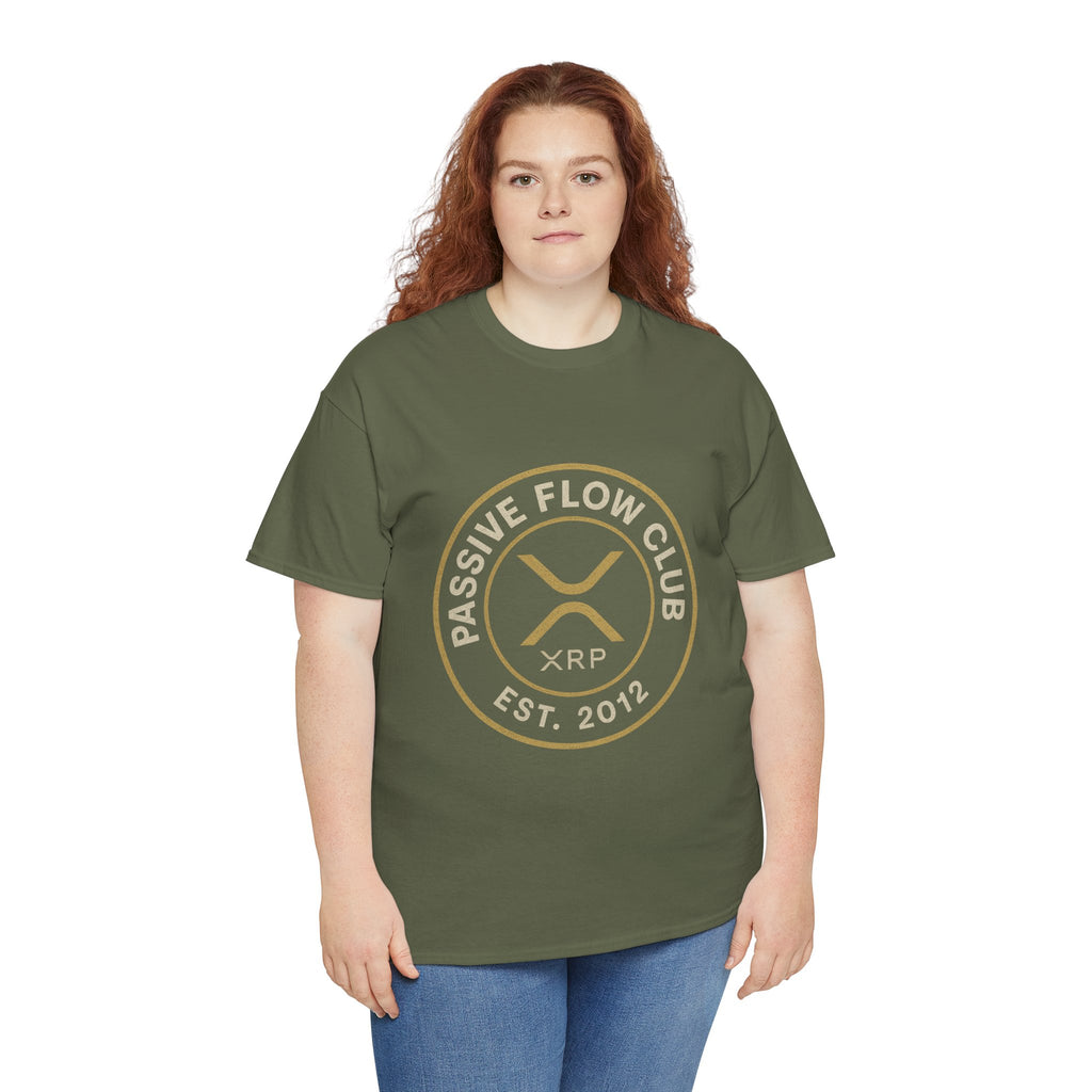 XRP Passive Flow Club T‑Shirt — Crypto Logo Tee (Est. 2012)