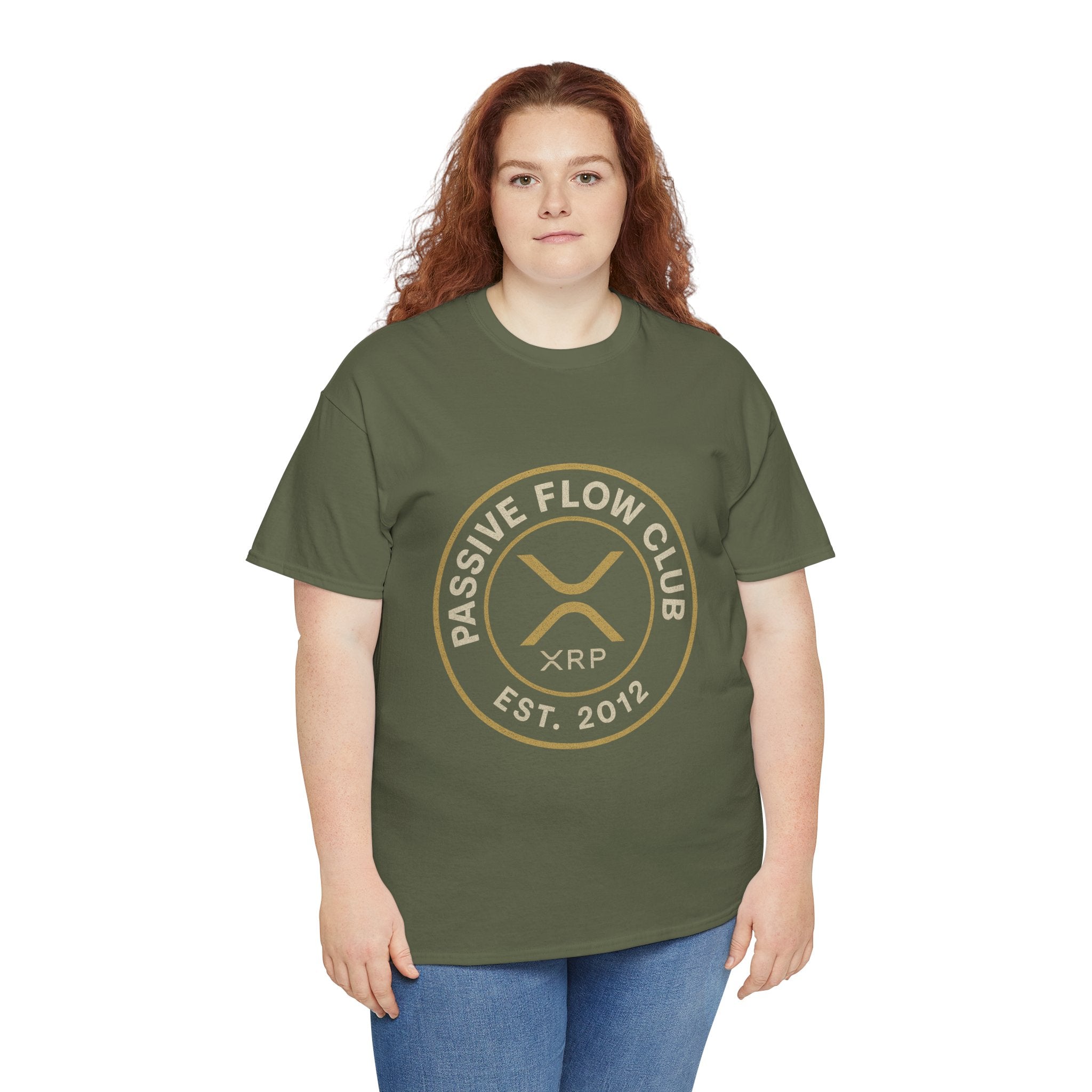 XRP Passive Flow Club T‑Shirt — Crypto Logo Tee (Est. 2012)