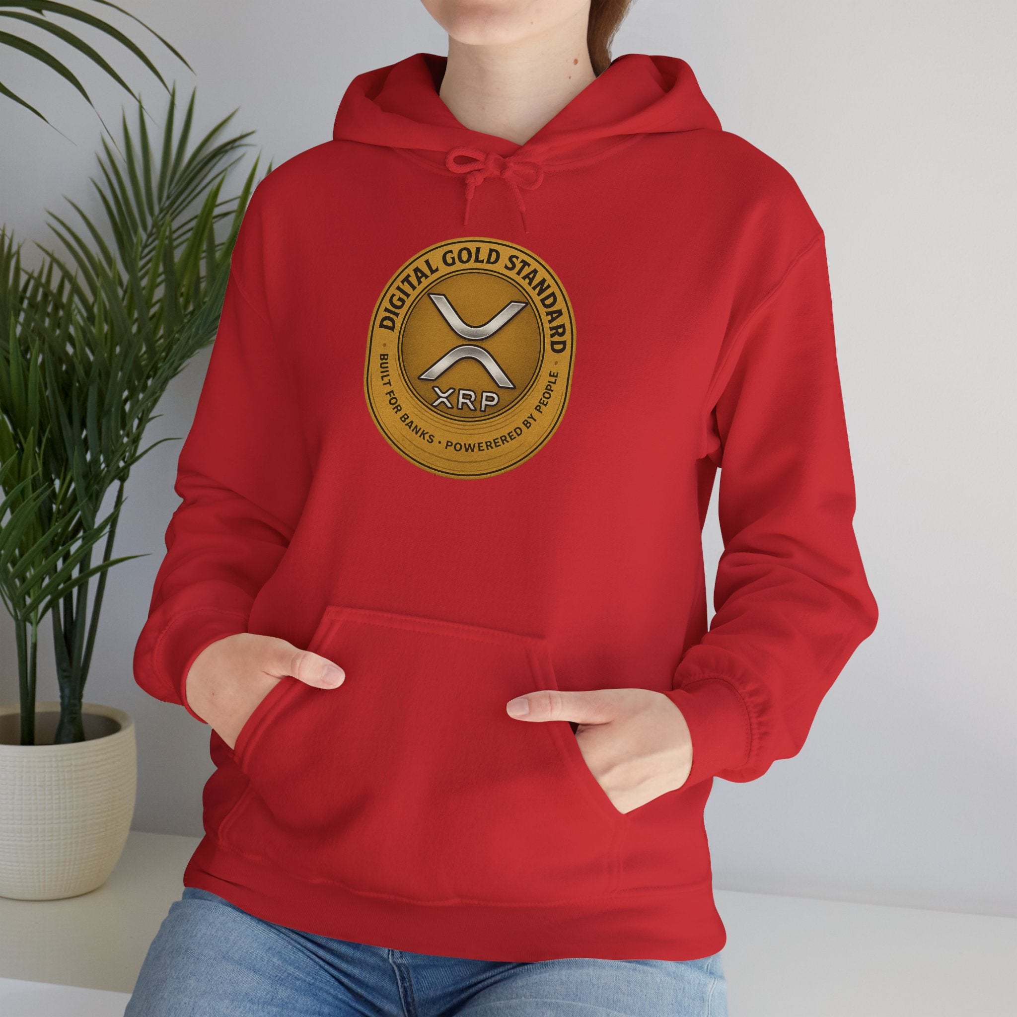 Crypto Coin Logo Hoodie — Digital Gold Standard XRP Emblem