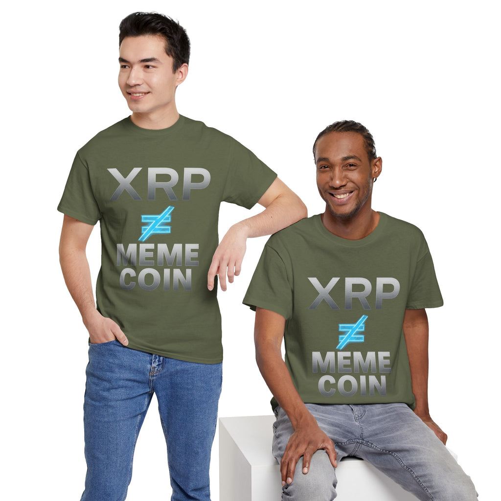 XRP ≠ Meme Coin T-Shirt — Crypto Investor Statement Tee