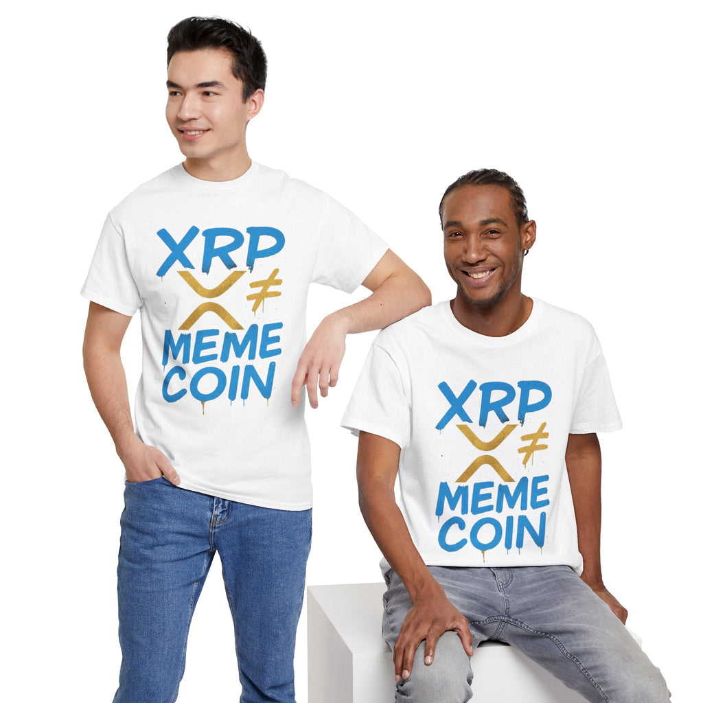 XRP ≠ Meme Coin T‑Shirt — Crypto Advocate Graphic Tee