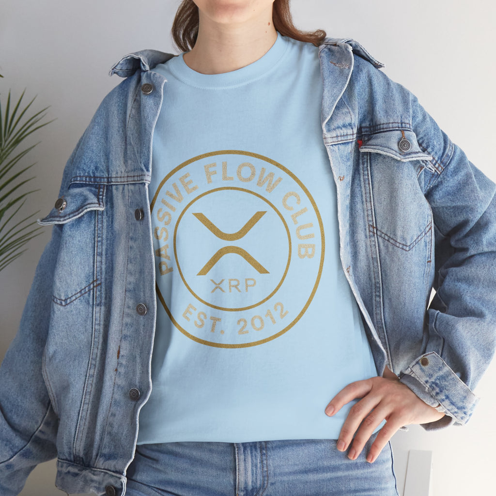 XRP Passive Flow Club T‑Shirt — Crypto Logo Tee (Est. 2012)