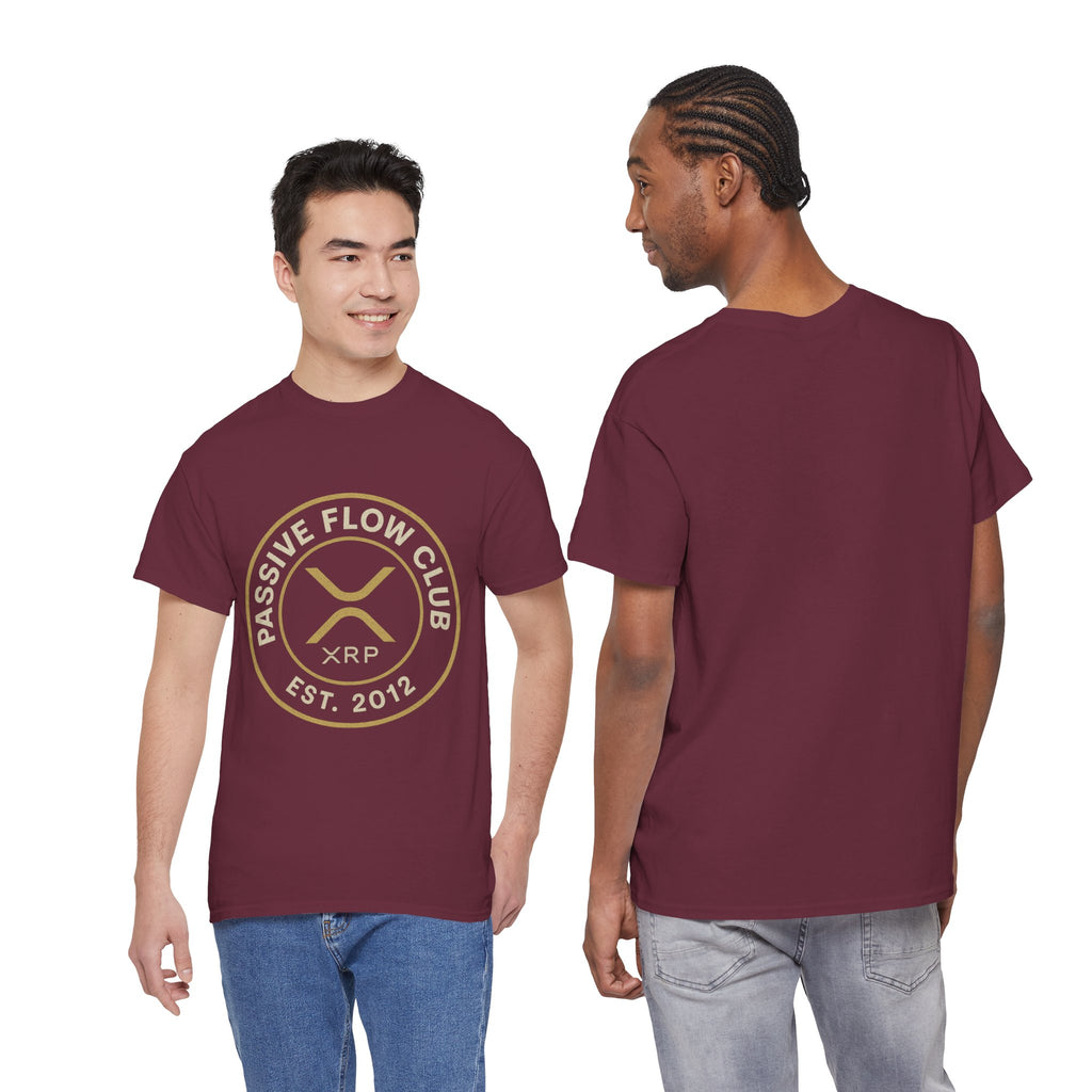 XRP Passive Flow Club T‑Shirt — Crypto Logo Tee (Est. 2012)