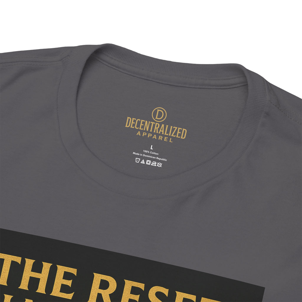 XRP Crypto Tee — "The Reset Has Begun" Bitcoin Alternative Shirt