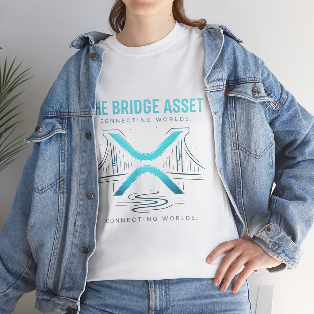 The Bridge Asset Tee – 'Connecting Worlds' Crypto Ripple X Logo T-Shirt