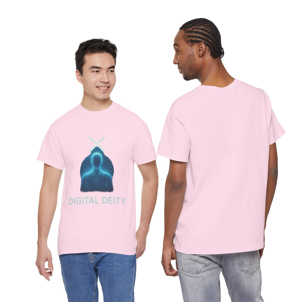 Digital Deity T‑Shirt — Futuristic Neon Tech Hoodie Tee