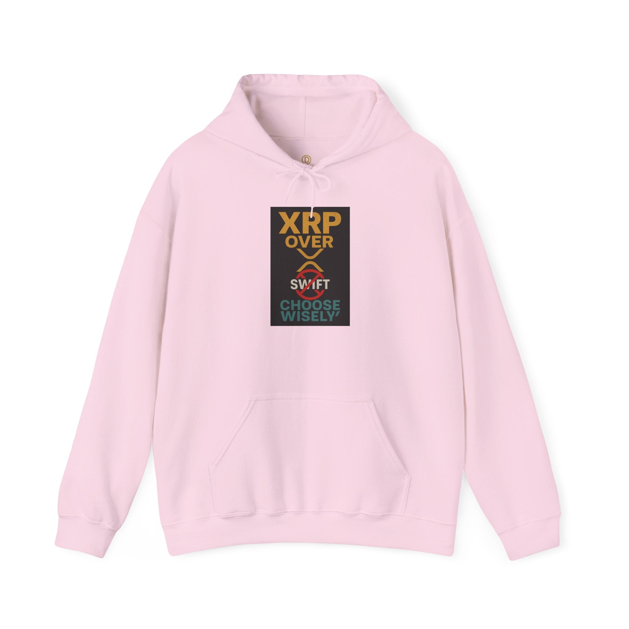 XRP Over Swift Hoodie - "Choose Wisely" Crypto Advocacy Sweatshirt