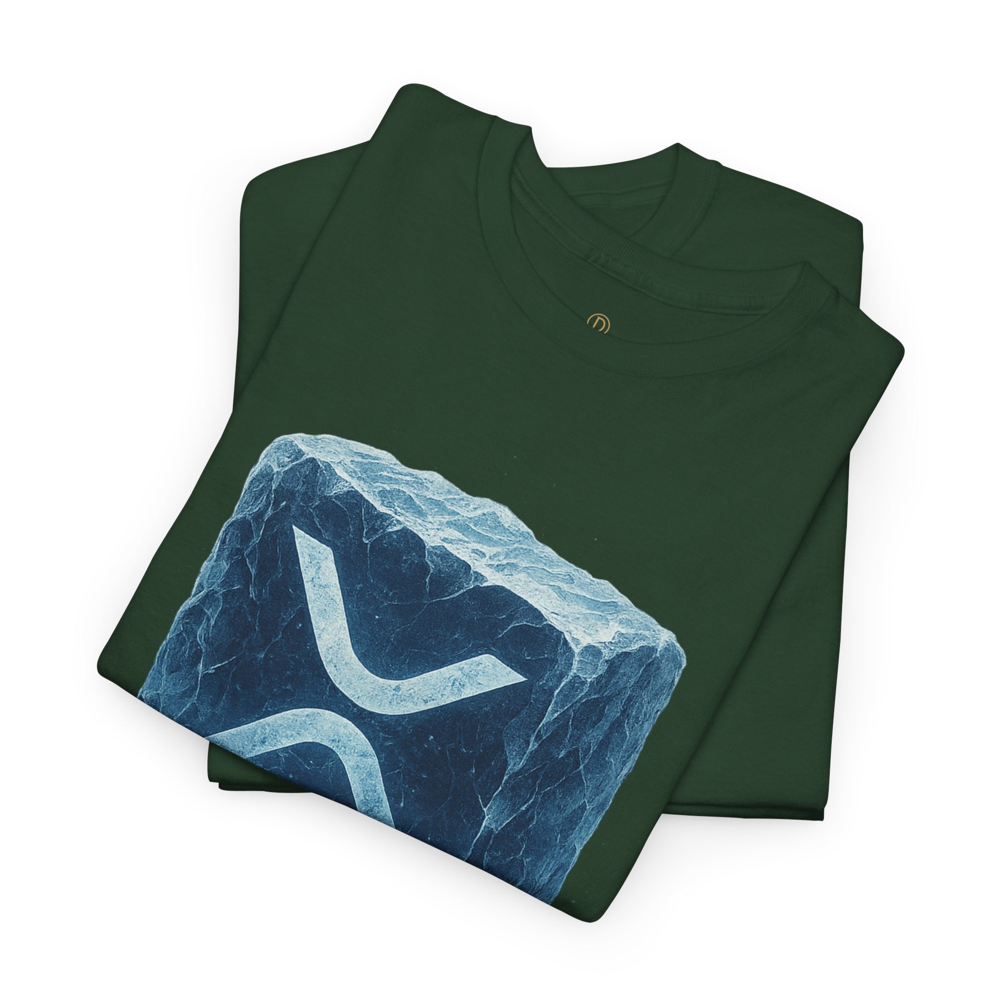 Cold Flow Ripple Logo T‑Shirt — 'Cold Flow: Built Different' Ice Cube Design
