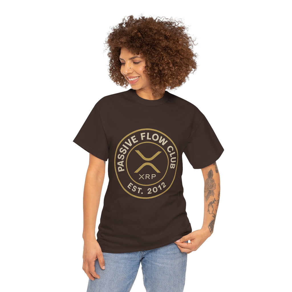 XRP Passive Flow Club T‑Shirt — Crypto Logo Tee (Est. 2012)