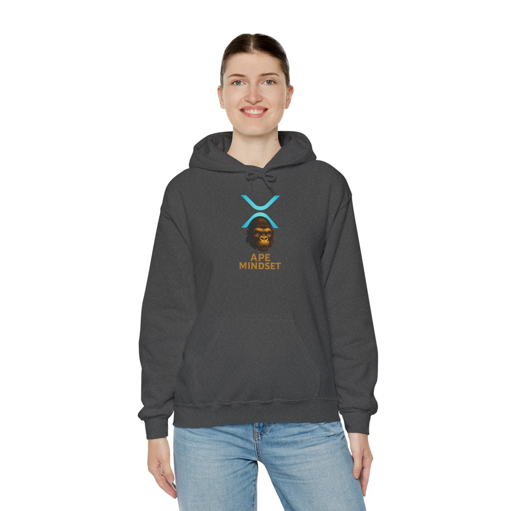 Ape Mindset Hoodie — Crypto XRP Logo Gorillaz Graphic Sweatshirt