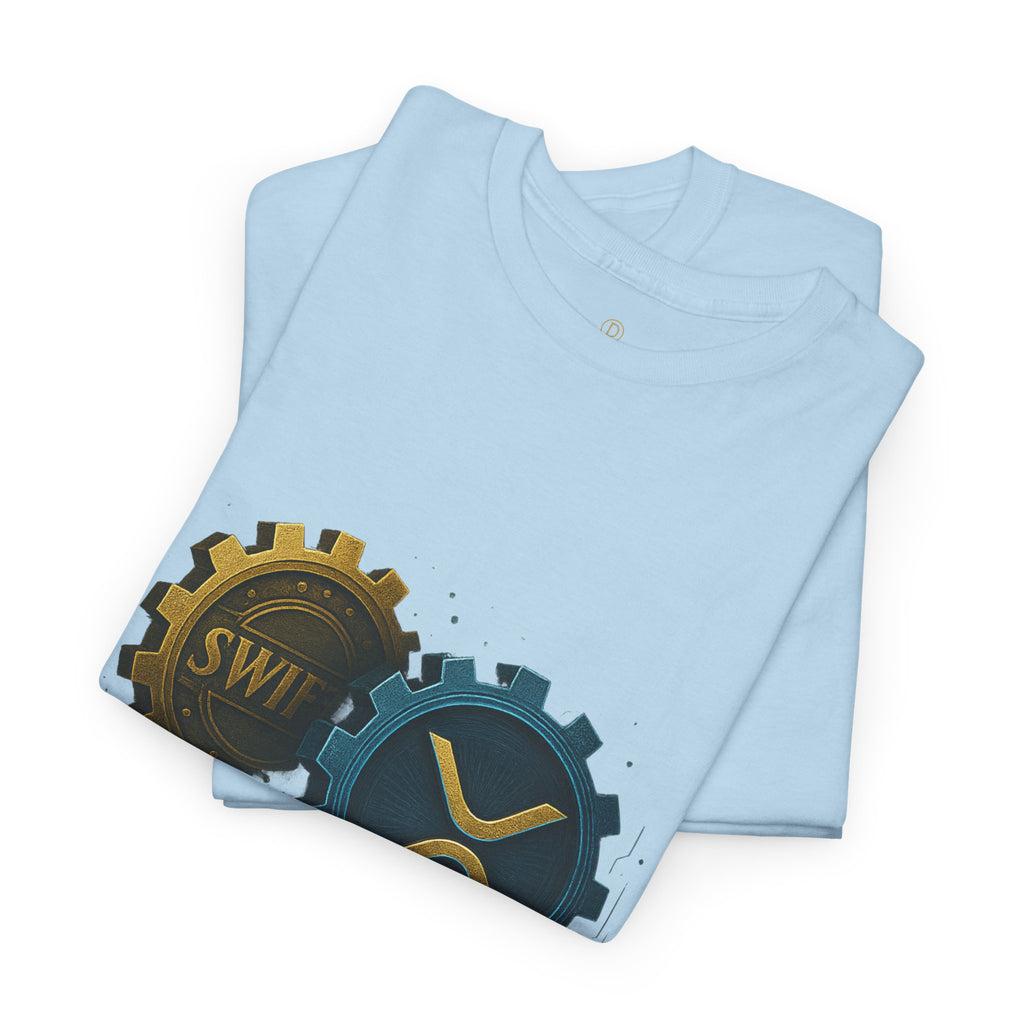 Merge of Money Tee - Cryptocurrency Gears XRP & SWI Crypto T-Shirt
