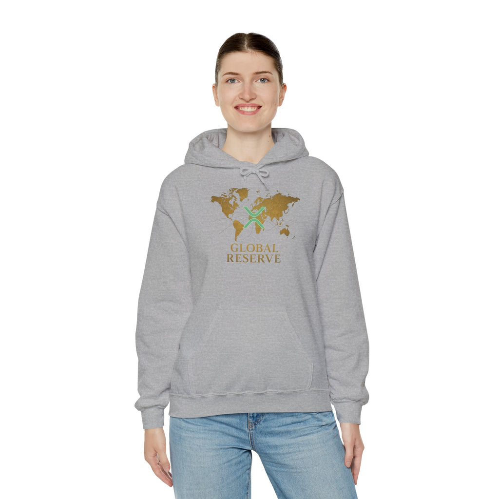 Global Reserve Hoodie — World Map Logo Pullover
