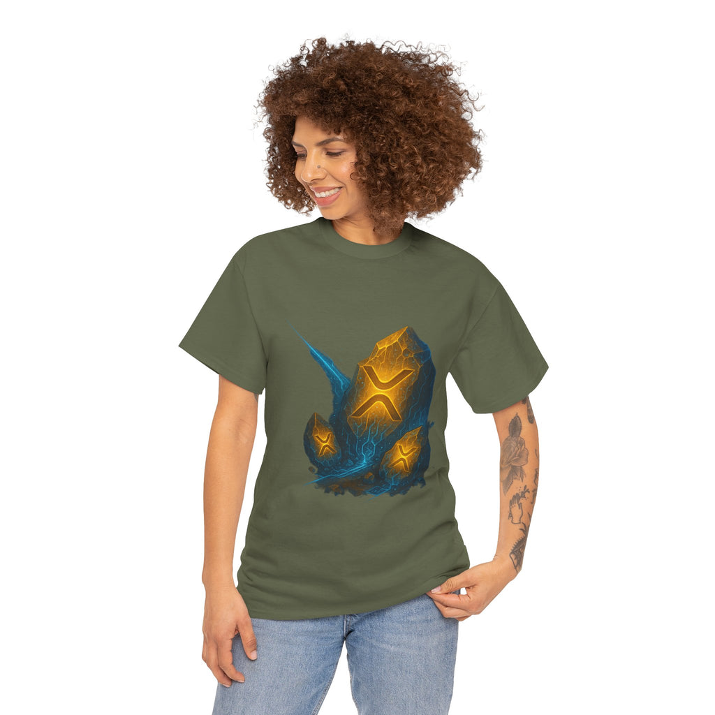 Rune Stone Graphic Tee — Glowing Mystic Rock T-Shirt