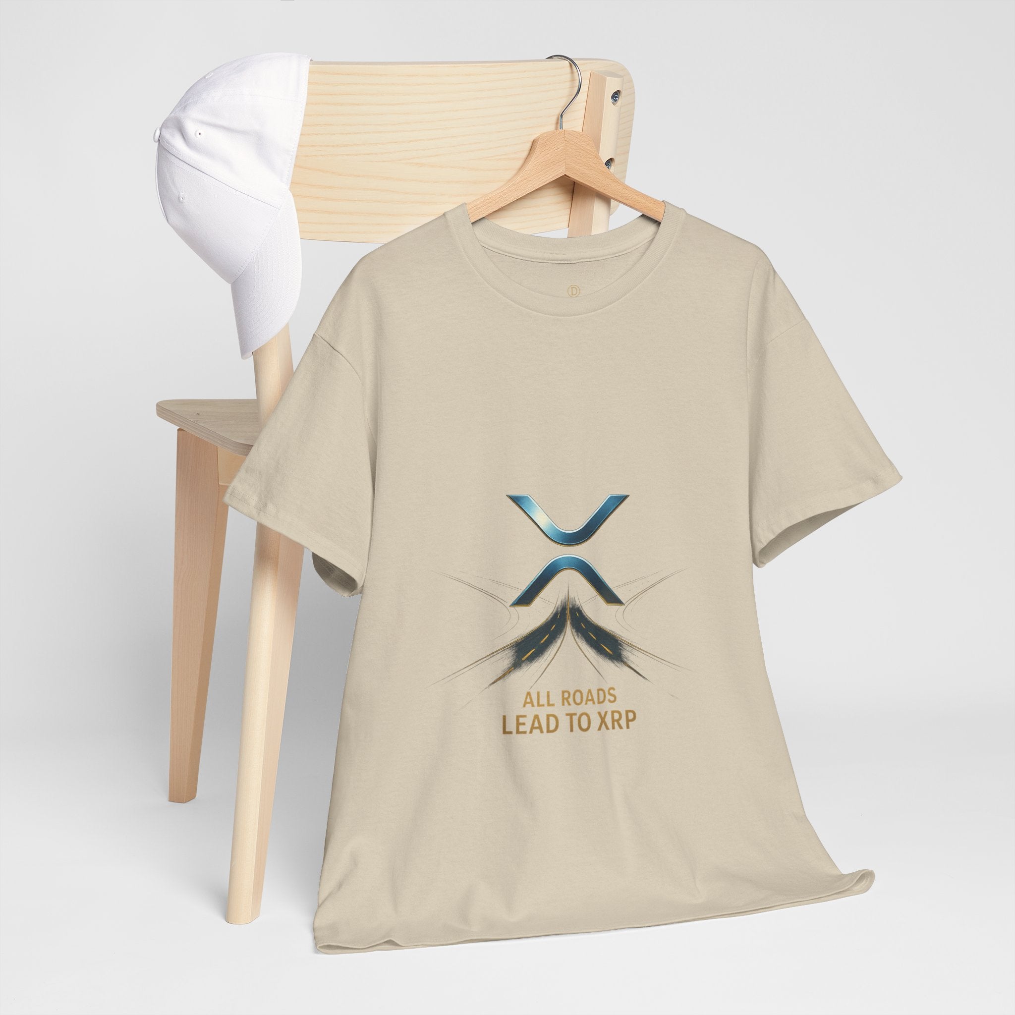 All Roads Lead to XRP T-Shirt — Crypto Ripple Logo Tee