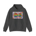 Crypto Flower Power Hoodie — Bitcoin & Ethereum Psychedelic Design