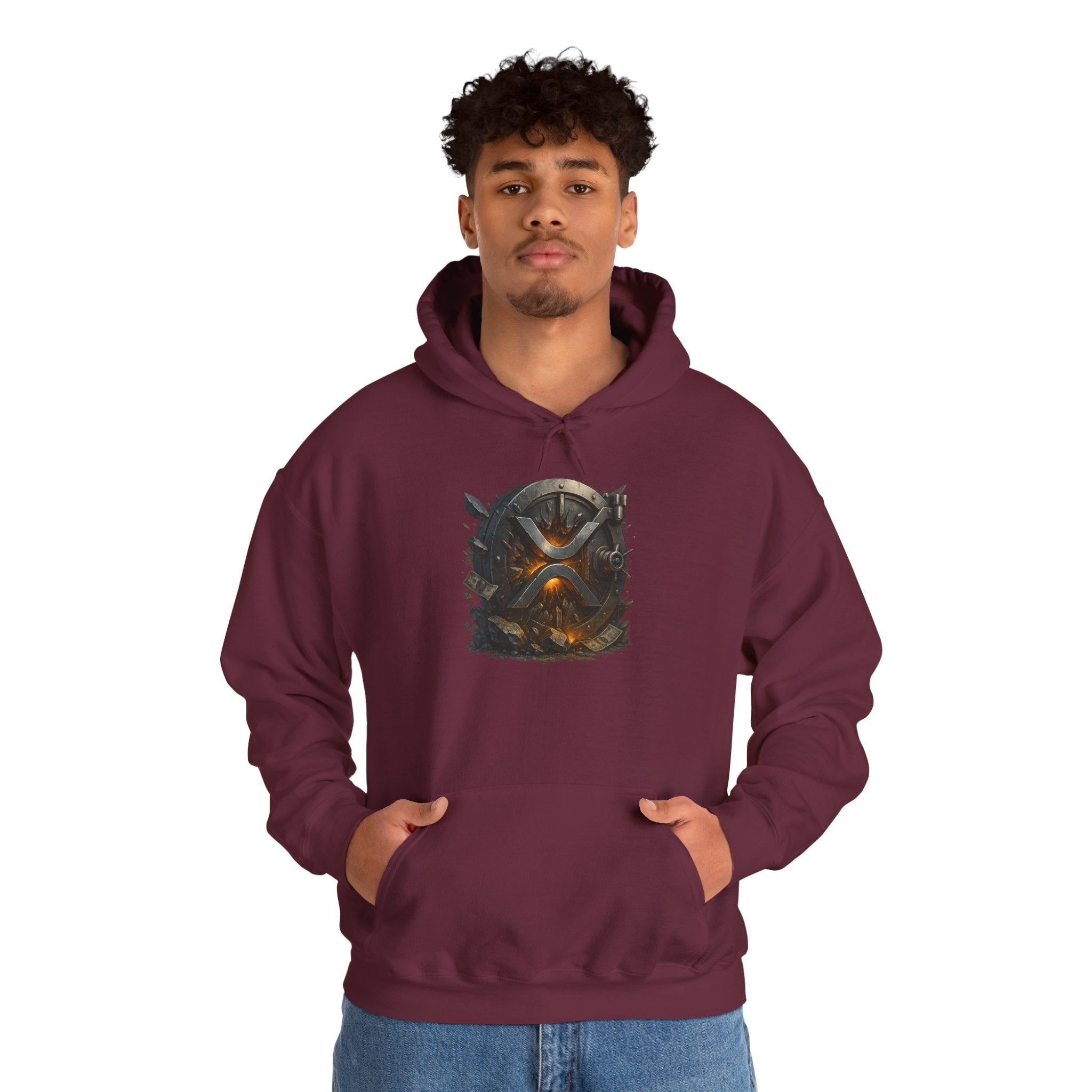 Viking Shield & Helmet Hoodie — Norse Warrior Graphic Sweatshirt