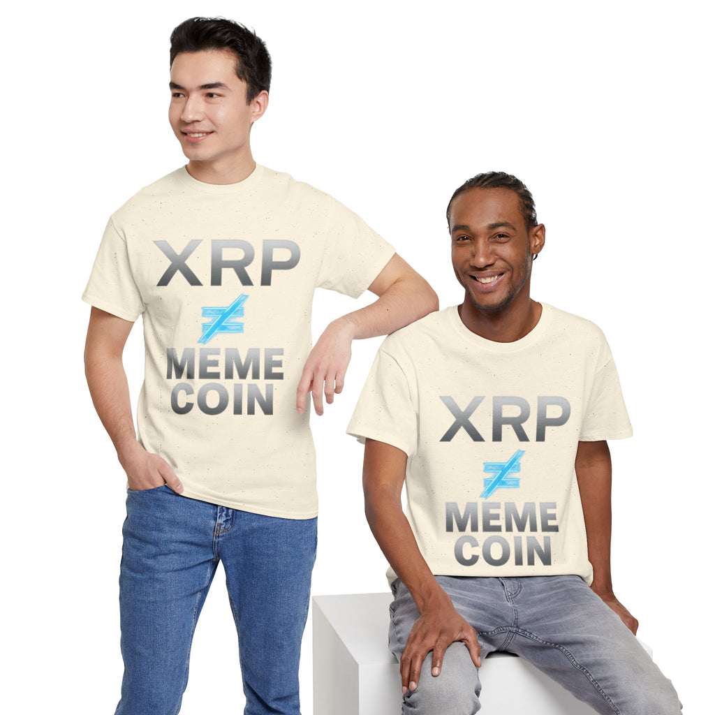 XRP ≠ Meme Coin T-Shirt — Crypto Investor Statement Tee