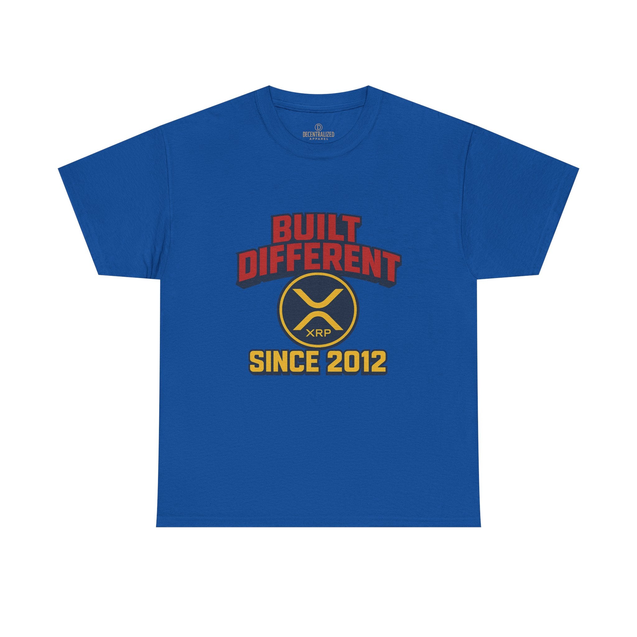 Built Different Since 2012 T-Shirt – Retro XRP Logo Tee