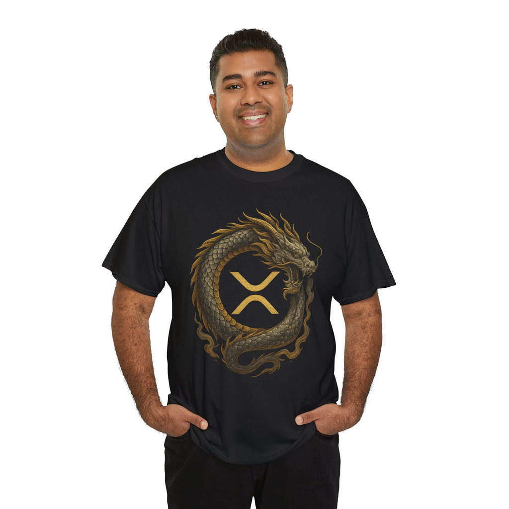 Dragon XRP Logo T-Shirt — Crypto XRP Circle Dragon Graphic Tee