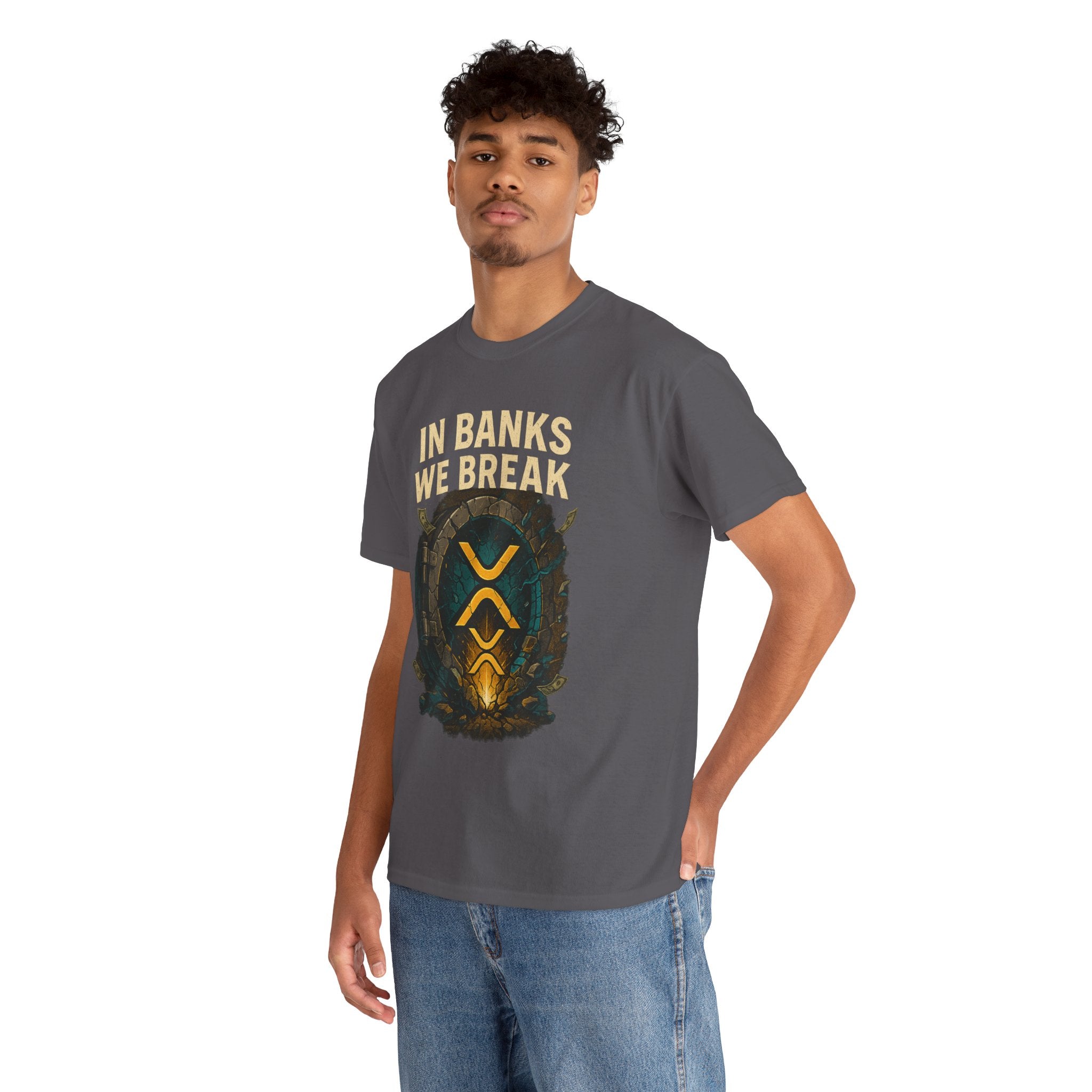 In Banks We Break XRP Crypto Graphic Tee