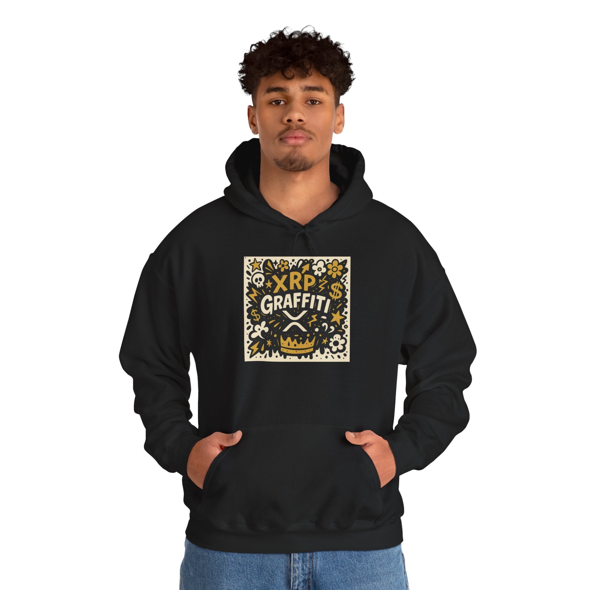 XRP Graffiti Hoodie – Street Art Crypto Sweatshirt