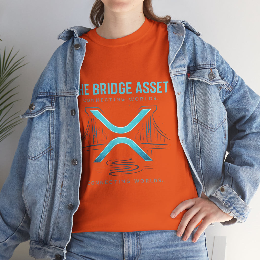 The Bridge Asset Tee – 'Connecting Worlds' Crypto Ripple X Logo T-Shirt